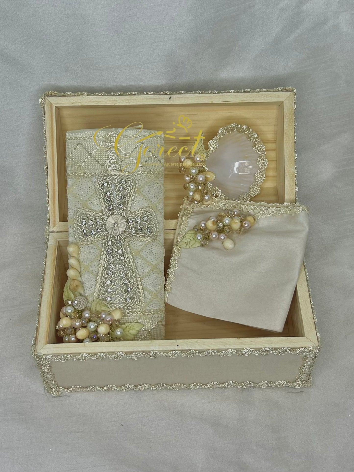 Baul + Kit Bautizo niño