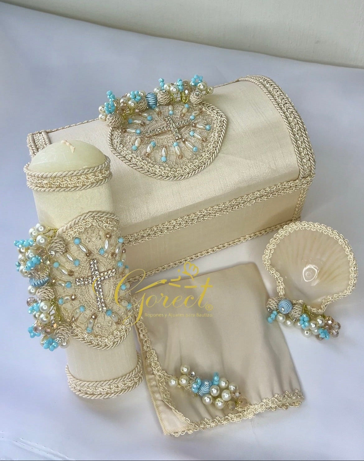 Baul + Kit Bautizo niño